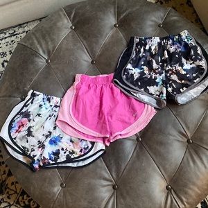 Three pairs of Nike dry fit shorts